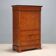 Former secretary in elm with a marble top, France, 19th century.