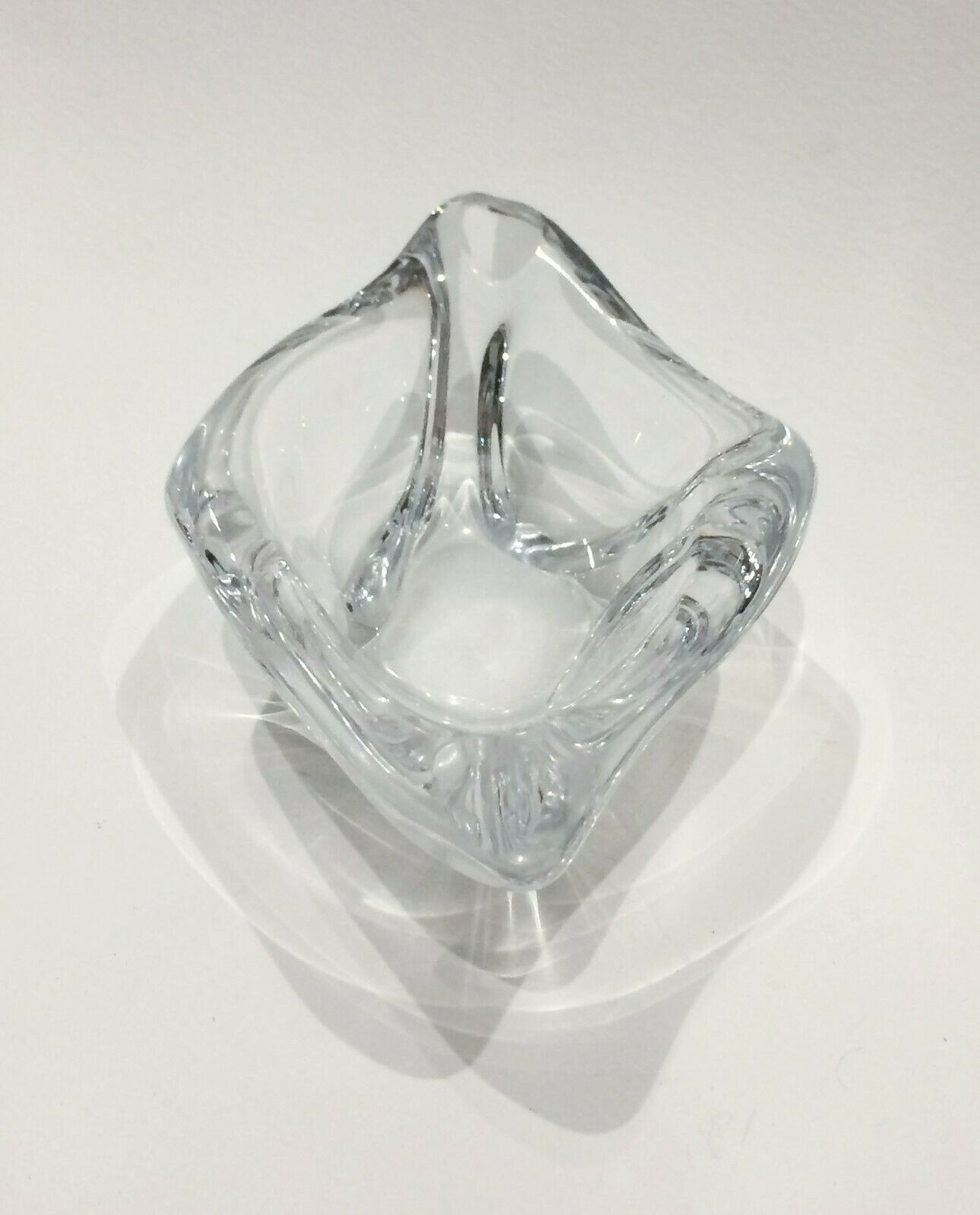 Cendrier en cristal signé à la pointe Daum France