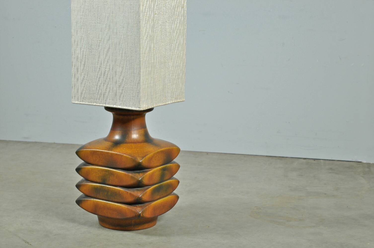 Vintage ceramic floor lamp by cari zalloni, 1970s