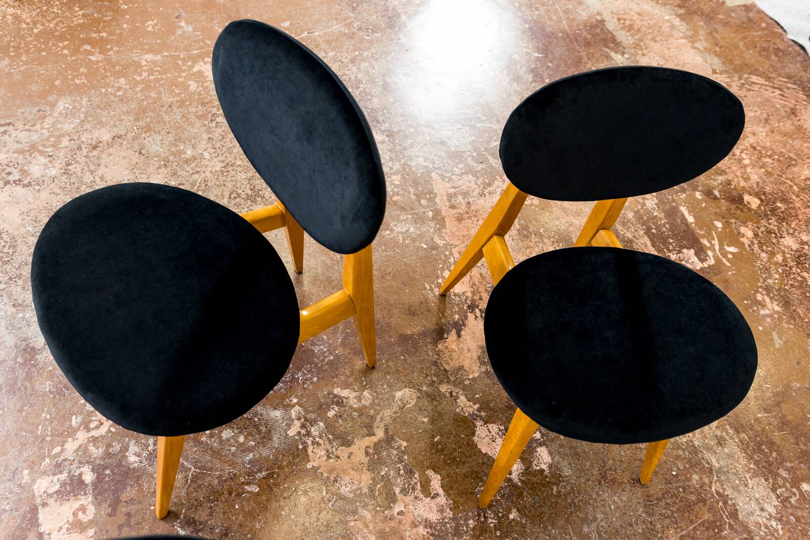 Dining Chairs By Juliusz Kędziorek, 1960s, Set Of 3