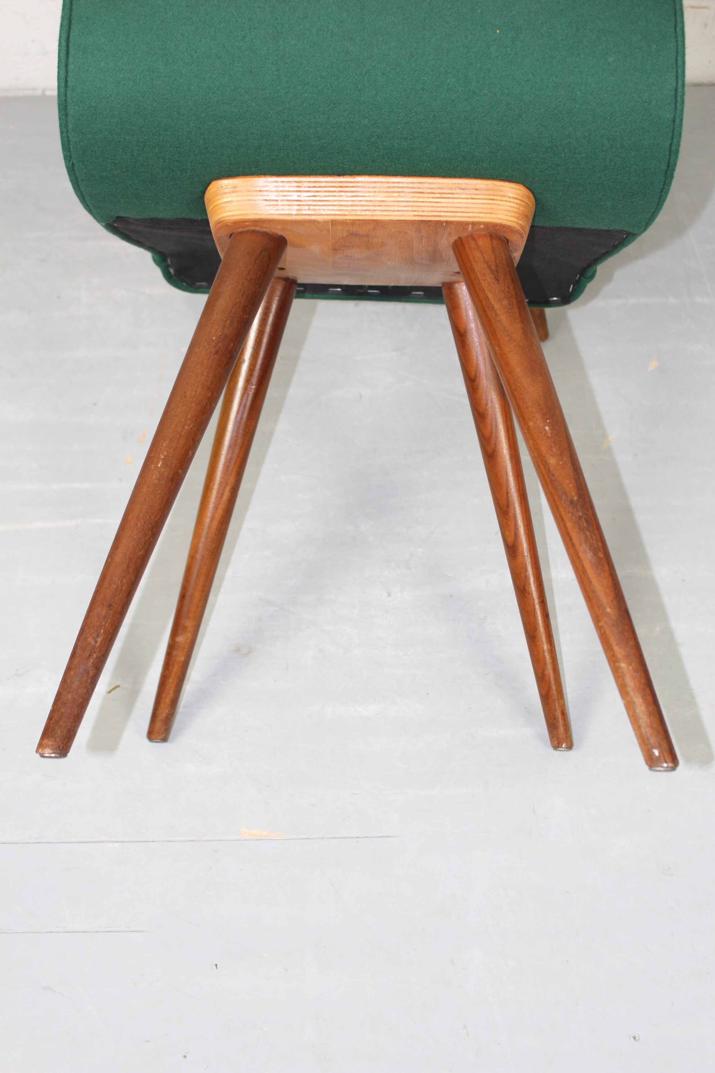 Set of 4 Teak Dining Chairs by van Os, 1950s