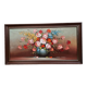Oil on canvas bouquet of flowers signed Charles Édouard