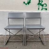 4 chairs X-line series by Niels Jorgen Haugesen for Magis, ITALY 1977