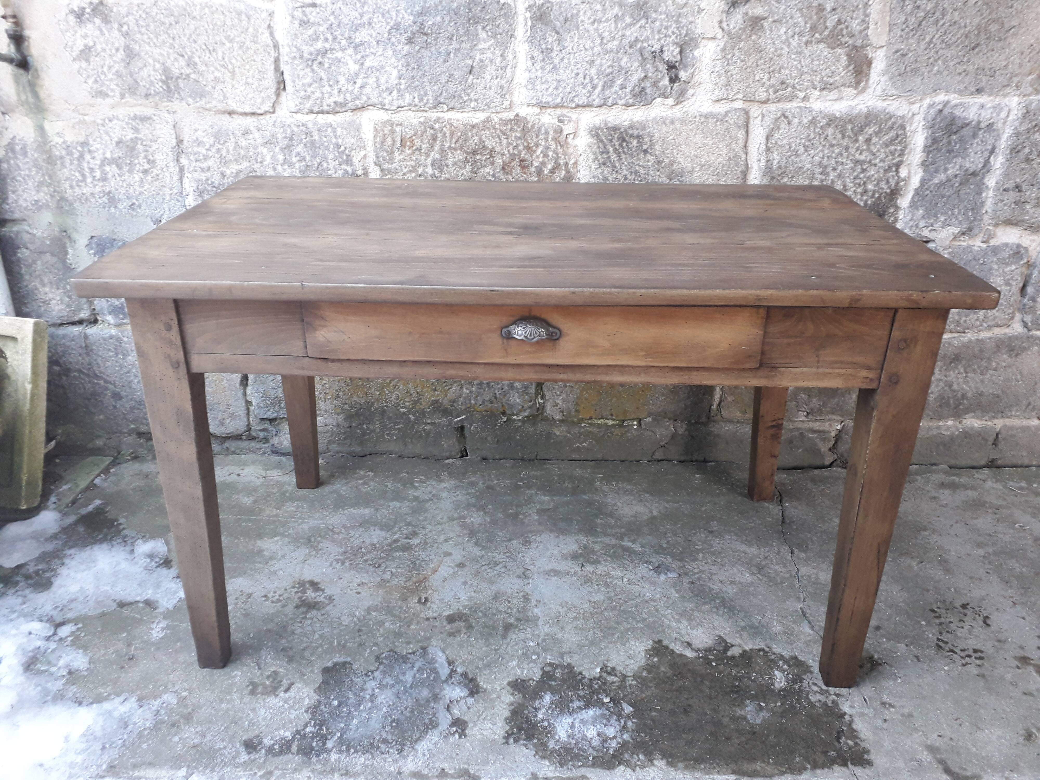 Table de ferme rustique 130 cm