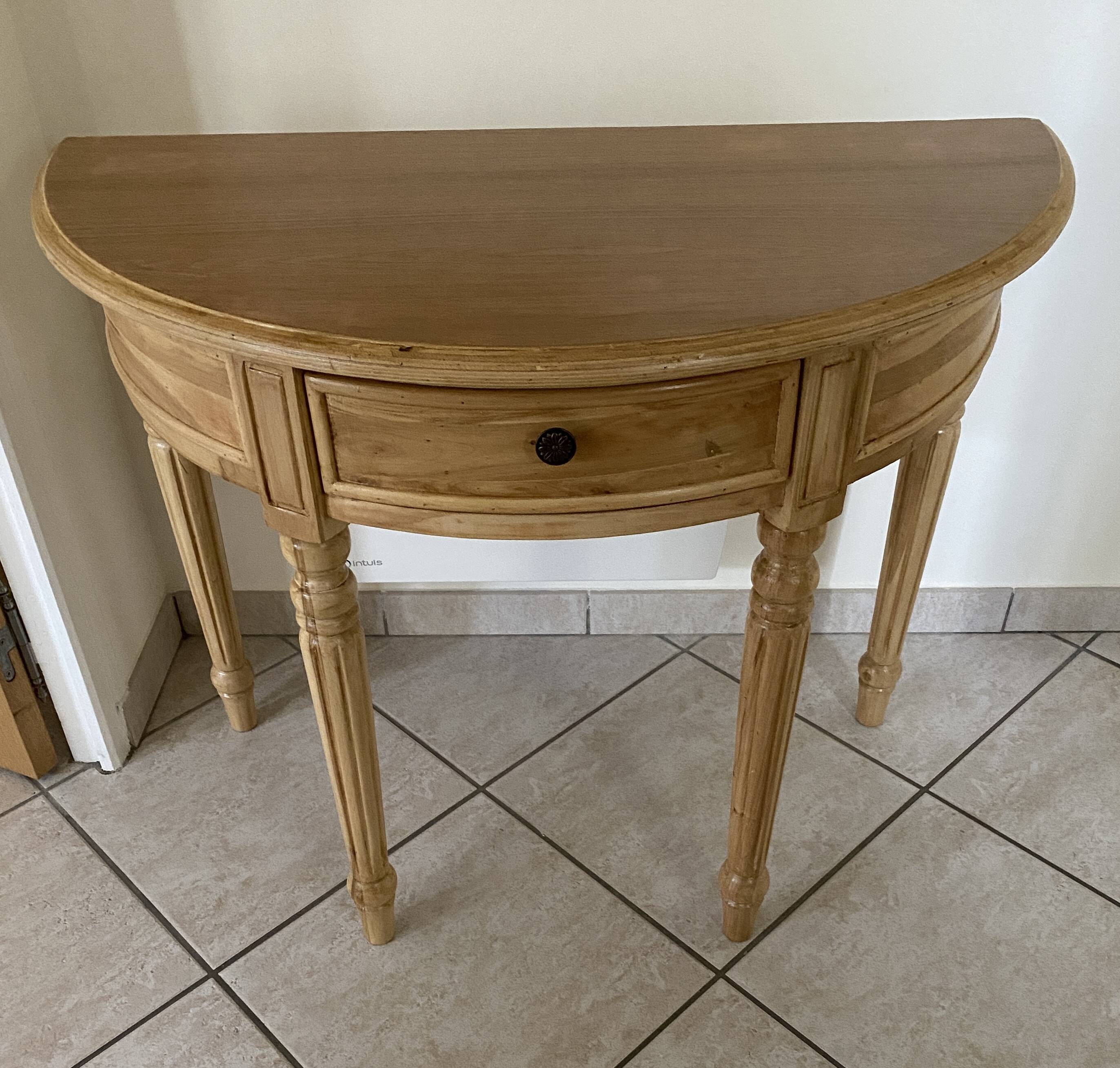 Console entree demi-lune