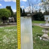 Cylindrical Art Nouveau vase with enamelled decoration of violets.