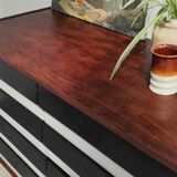 Commode U-453 noire par Jiri Jiroutek pour Interier Praha 1960