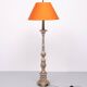 Italian Baroque carved Wooden floor lamp 1970s