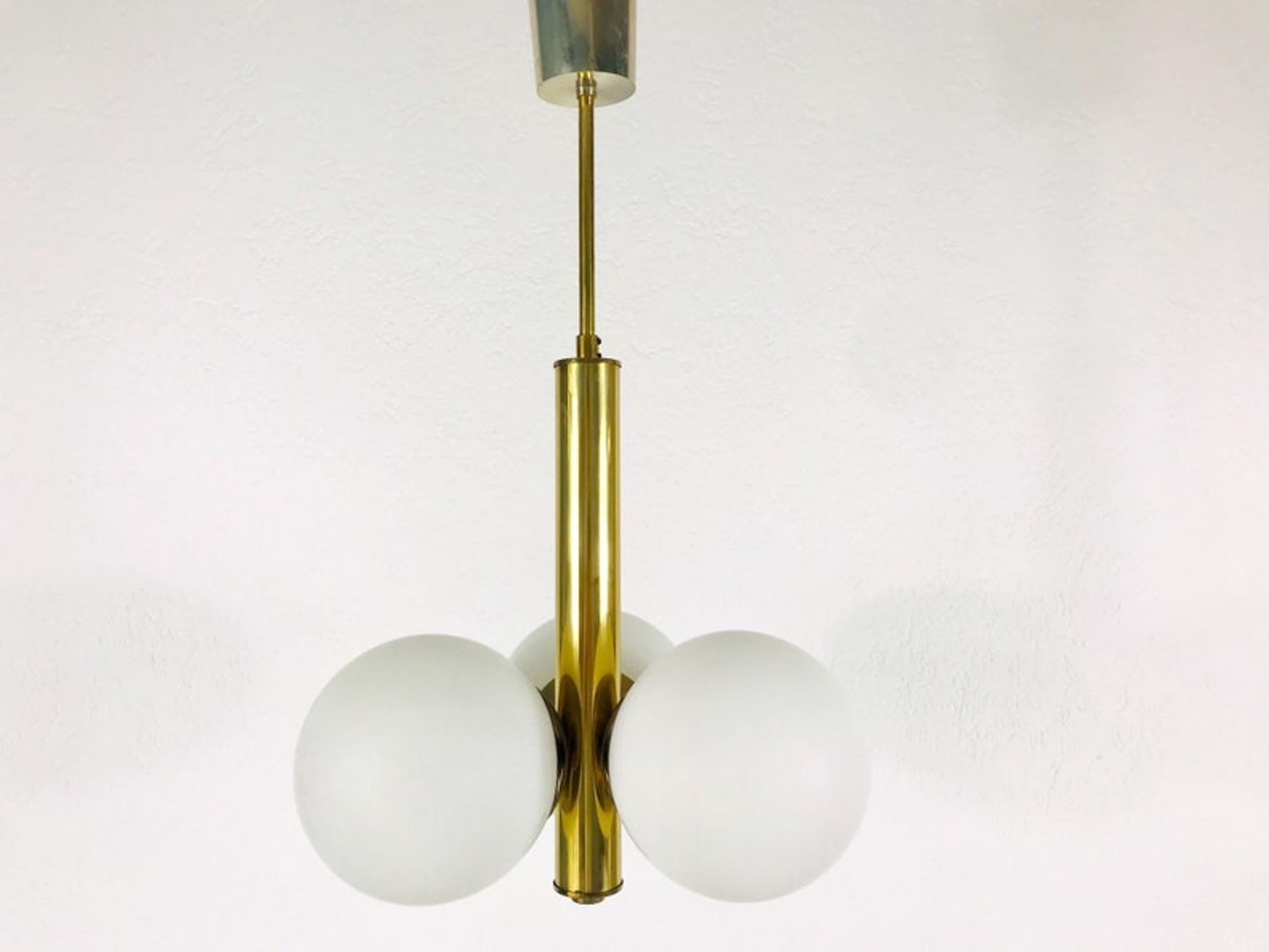 Suspension en laiton de Kaiser, Allemagne, années 60