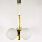 Brass pendant lamp by Kaiser, Germany, 60s