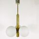 Brass pendant lamp by Kaiser, Germany, 60s