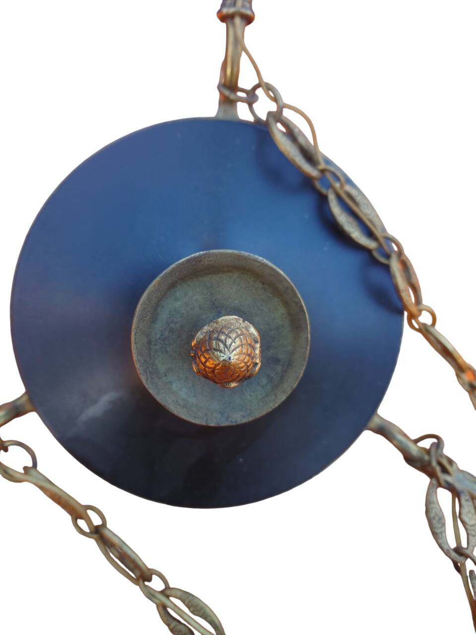 3-branched empire chandelier in bronze
