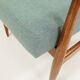 Vintage eucalyptus green armchair, modern design