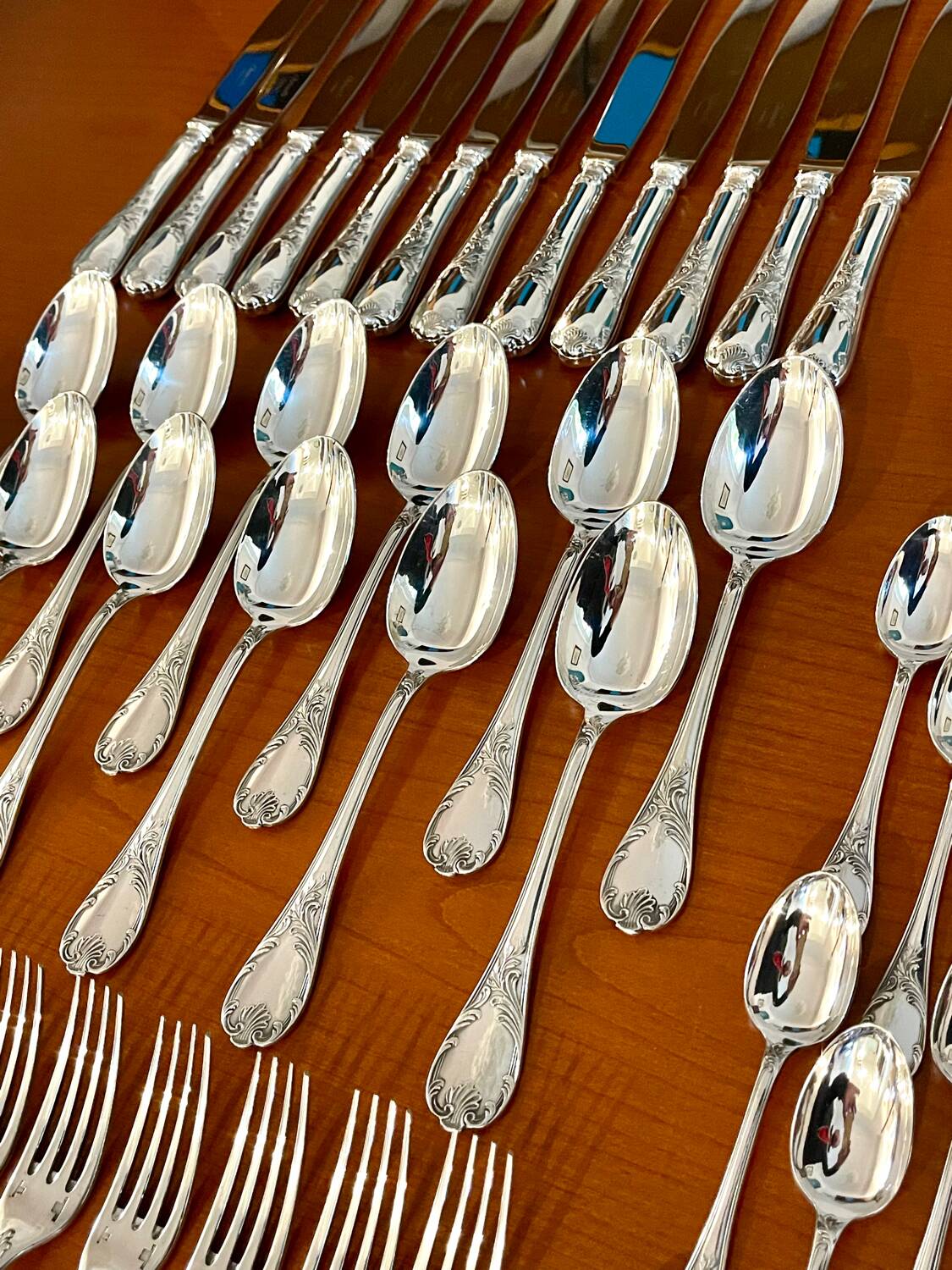 Christofle Marly 49-piece cutlery set in superb condition