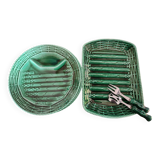 Service asperges en barbotine 6 Assiettes 1 plat