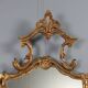 Antique carved and gilded wooden mirror, Italy, 19th century