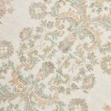 6x11 Beige & Cream Oriental Floral Pattern Vintage Rug, 189x329Cm
