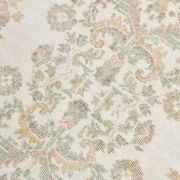 Tapis vintage à motif floral oriental beige et crème 6x11, 189x329 cm