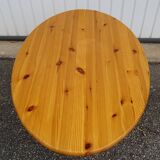 Asymmetrical coffee table in vintage pine year 70