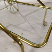 Vintage golden brass rolling service