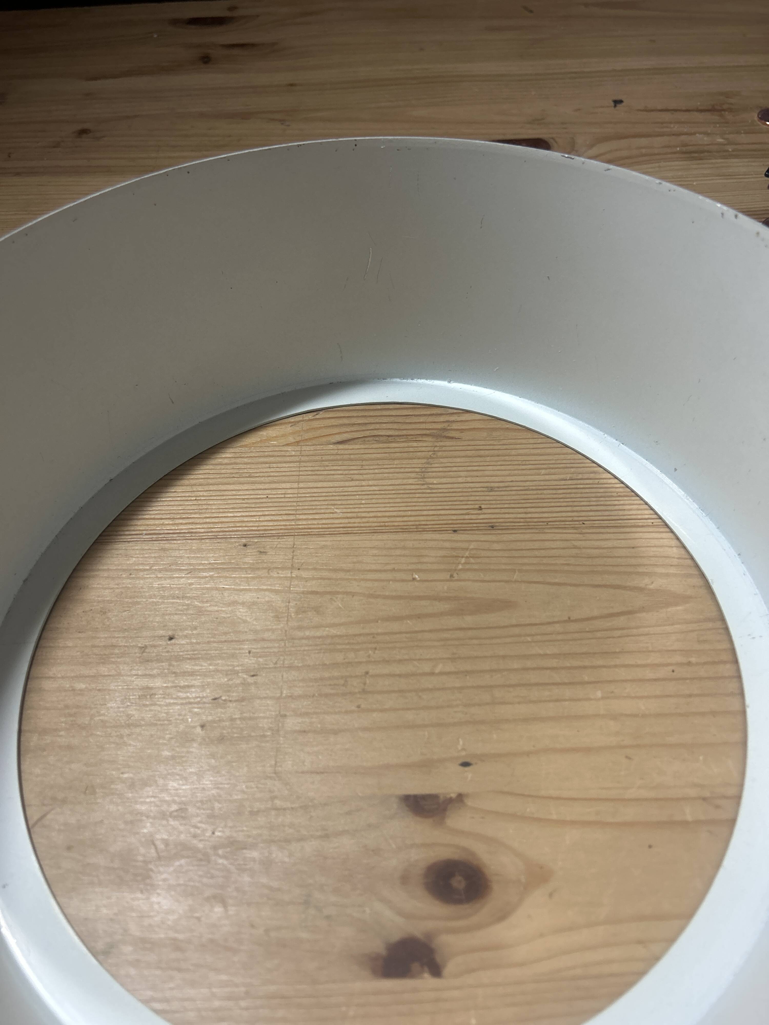 Vintage designer aluminum pendant light