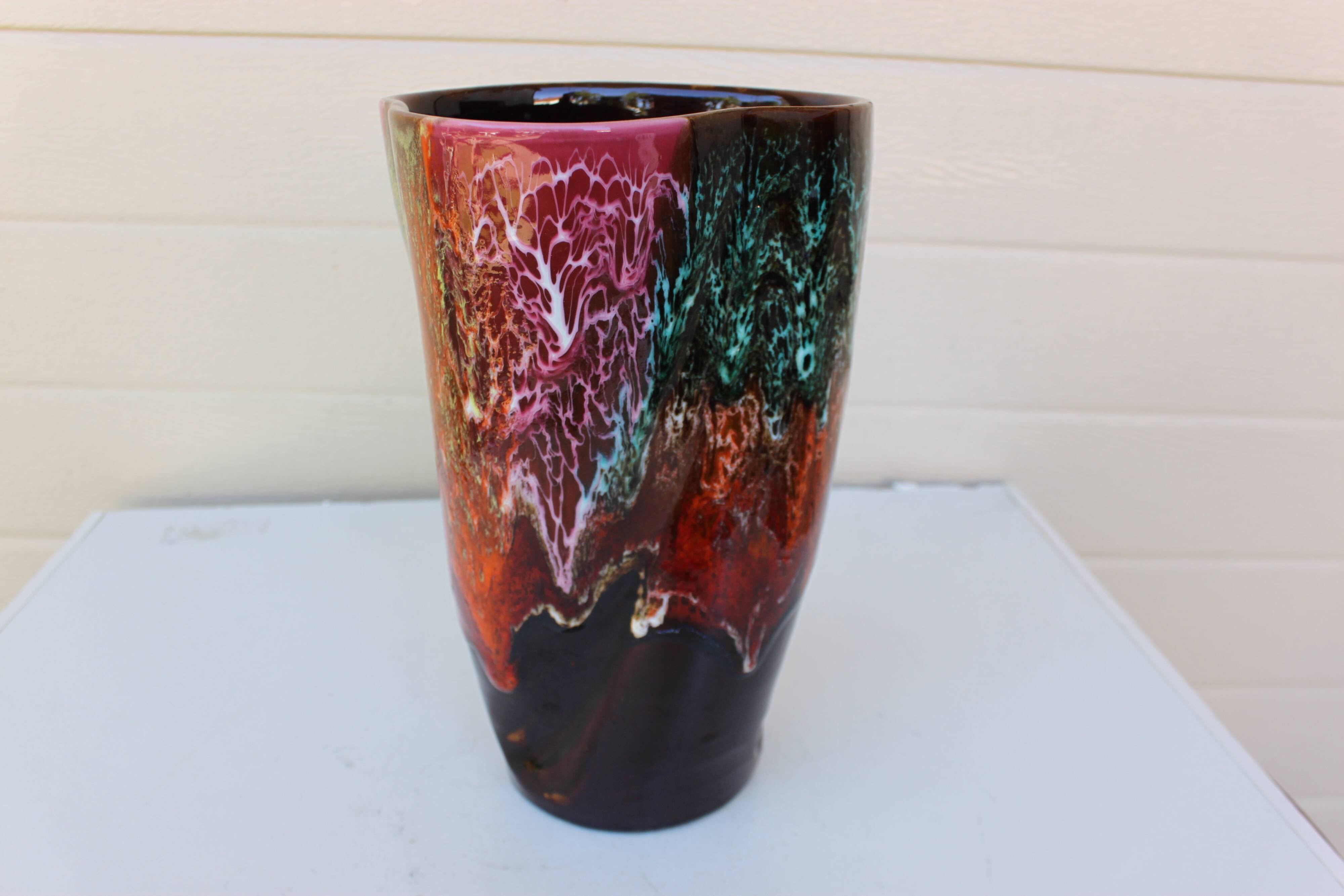 vase 1970 torsadé