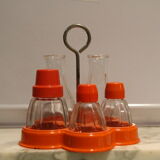 Set de table poivre sel  orange 70