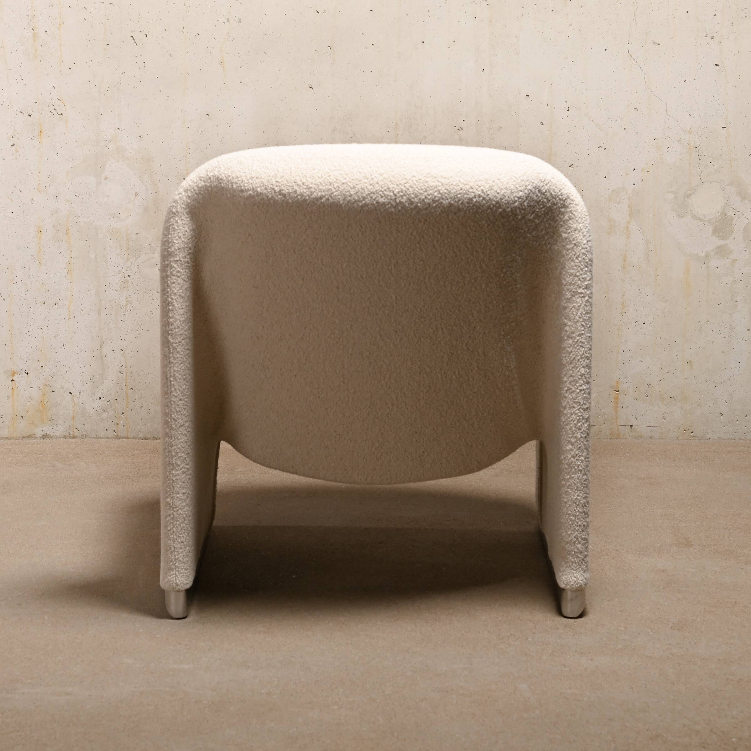 Giancarlo Piretti Alky Lounge Chair in Bouclé wool for Anonima Castelli