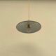 Pendant light indust enameled sheet metal vintage old farmhouse green and white