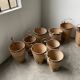 Lot of old grocery baskets