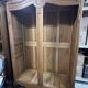 Pair of high-quality solid oak Norman wardrobes, "Cauchoise" model from the 1960s-1970s.