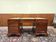 English Chesterfield desk with green leather