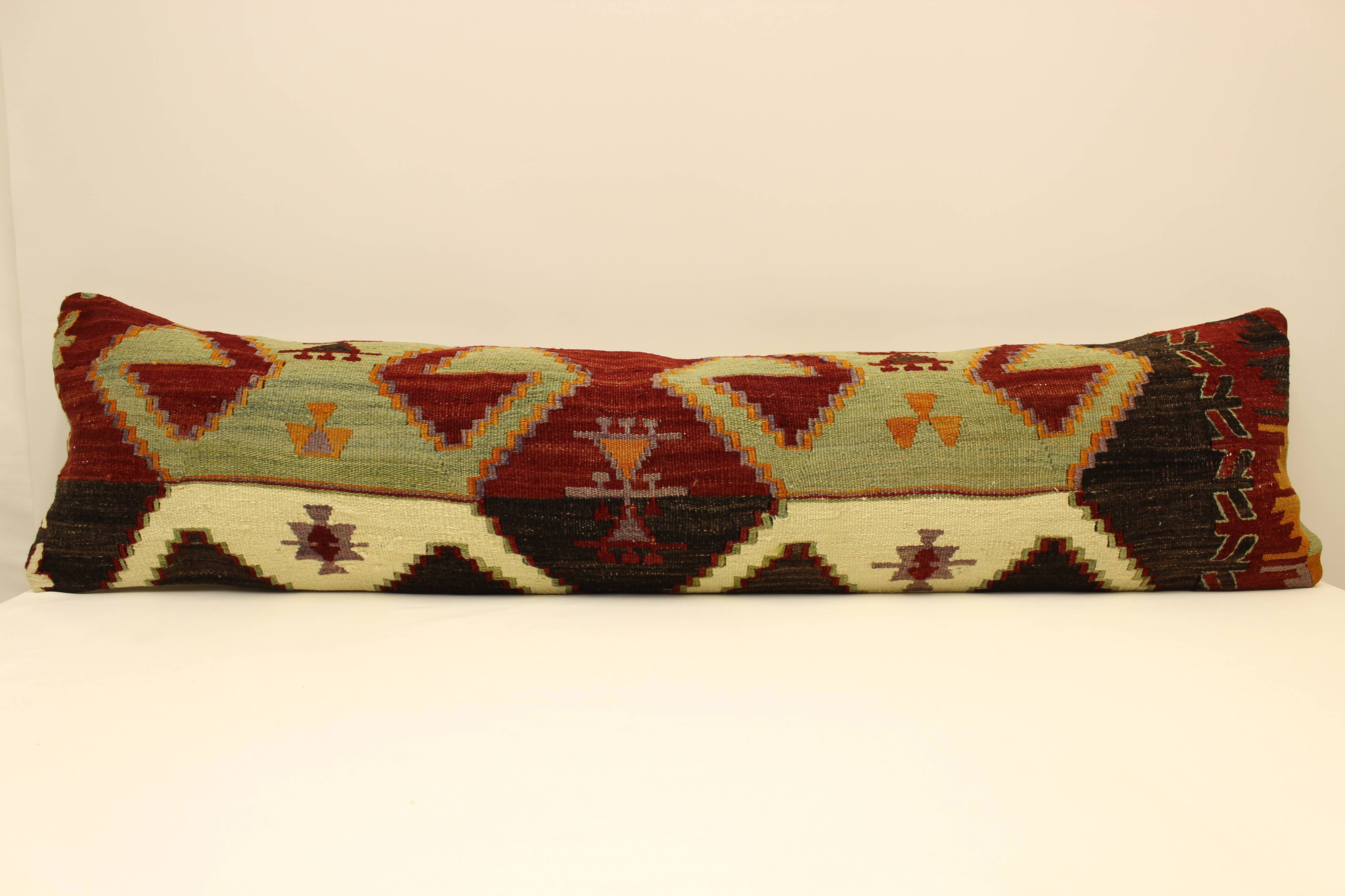 30x120 cm Kilim Cushion,Vintage Cushion Cover