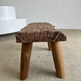 Stool in blond teak