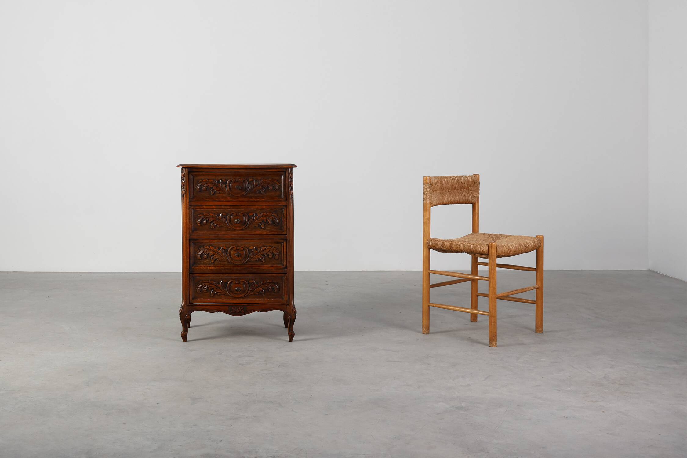 Louis XV Style Oak Chest of Drawers, France