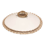Vintage lampshade for pendant light in white opaline
