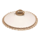 Abat-jour vintage pour suspension en opaline blanche