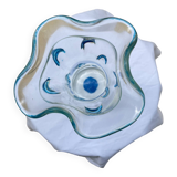 Blown glass flower vase.