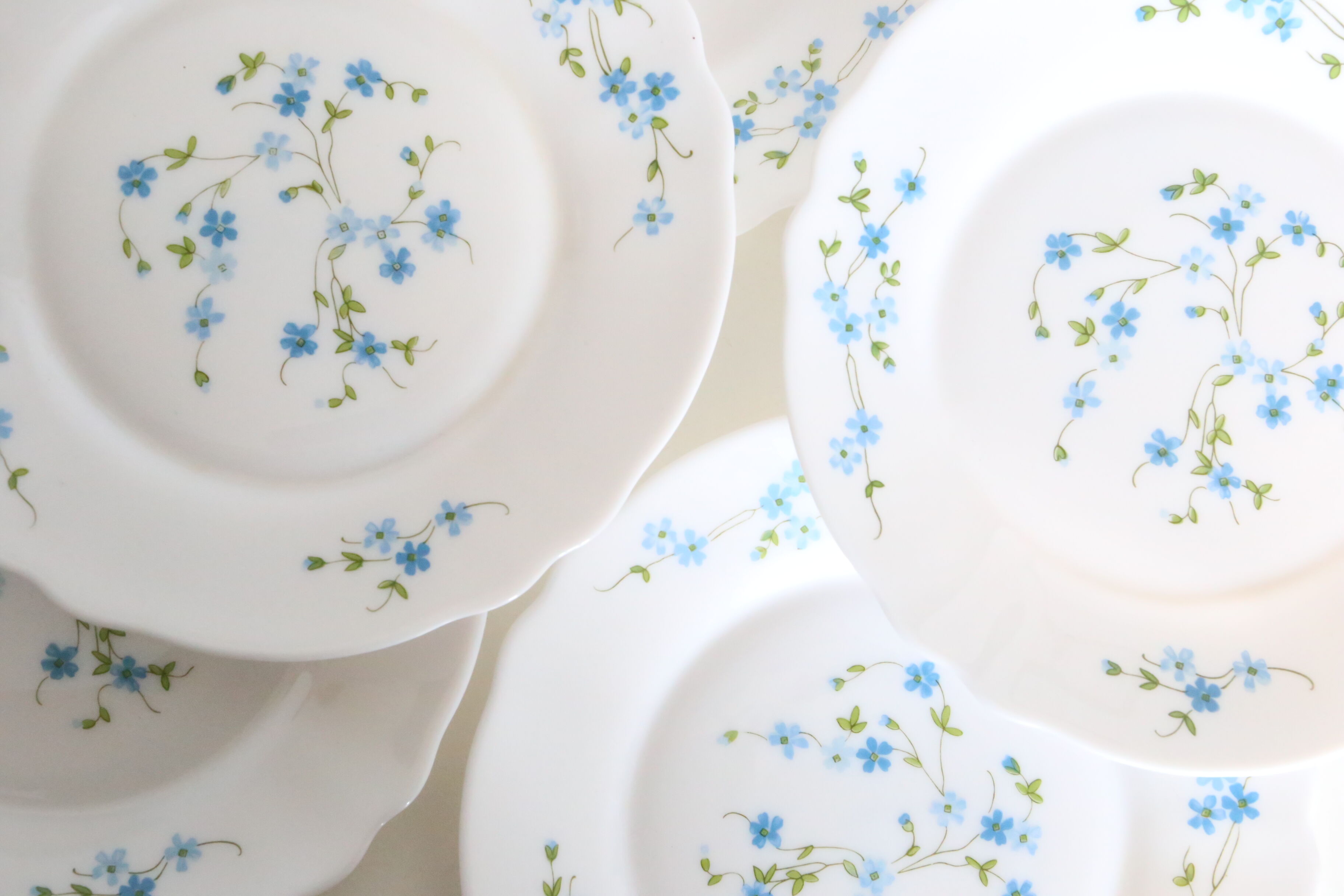 Dessert plates 6 Arcopal, Veronica pattern