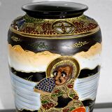 Pair of satsuma vases in japanese porcelain – early twentieth