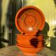 Glazed earthenware soup plates from Morocco