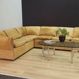 Canapé d’angle cuir 60 70 vintage