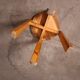 Tabouret en pin vintage