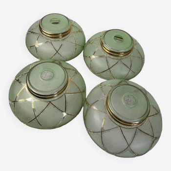 Art deco glass globes