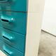 Commode vintage bleu canard 1970