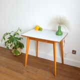 Wood and vintage formica desk 1960s