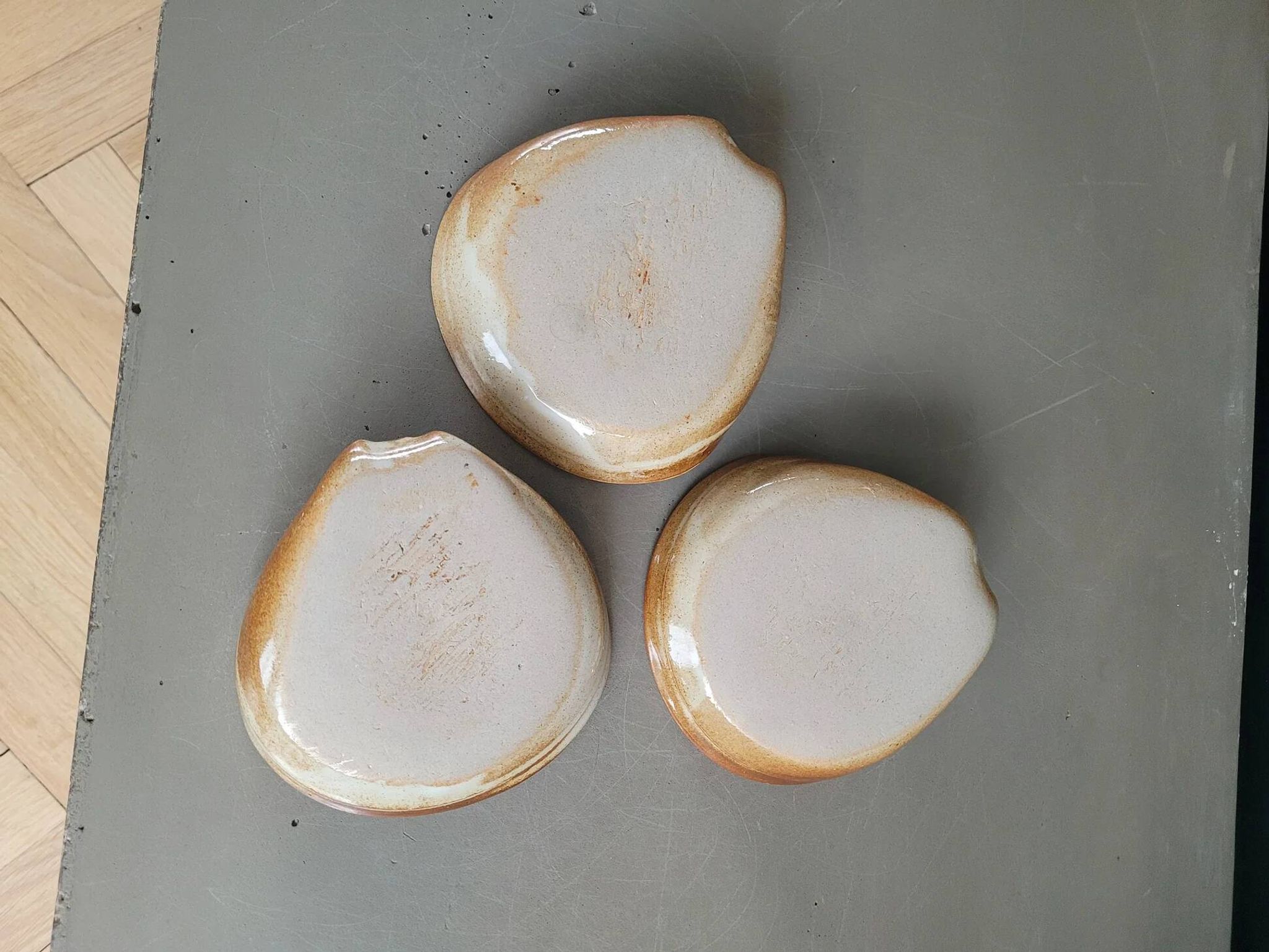 Set of three ceramic bowls