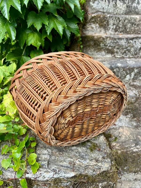 Panier en osier ovale