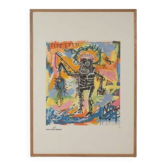 Jean-Michel Basquiat, numbered colour silkscreen, 1990s