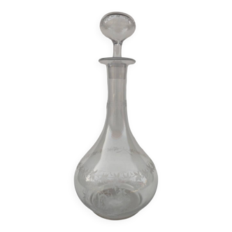 Crystal decanter, late 19th century